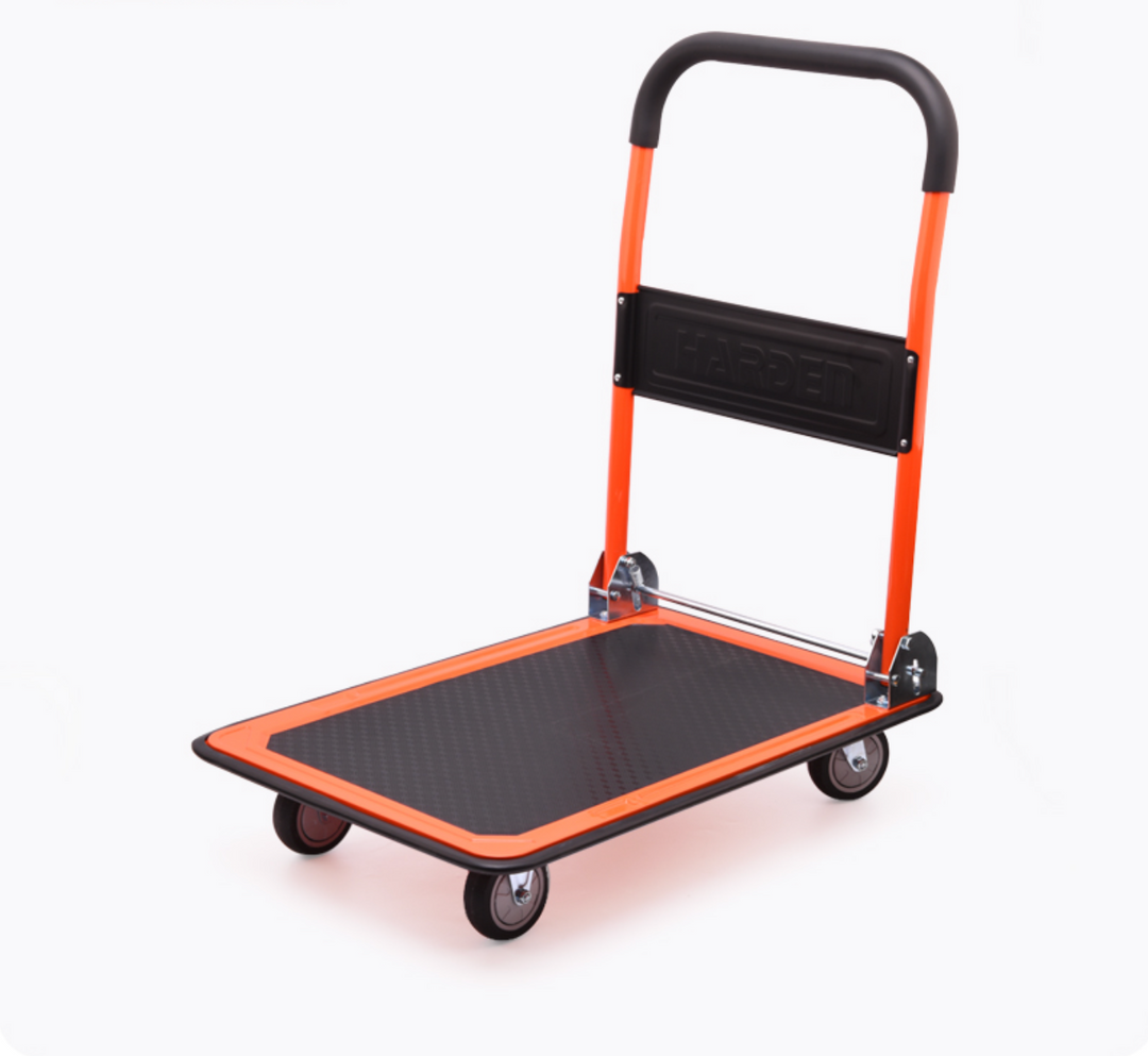 Foldable Flat Trolley Cart 150KG (72.5 × 47.5 x 82.5cm) - عربة كراجة عدة