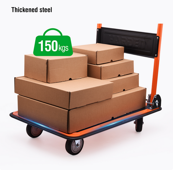 Foldable Flat Trolley Cart 150KG (72.5 × 47.5 x 82.5cm) - عربة كراجة عدة