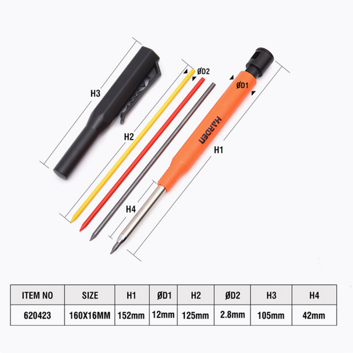 13Pcs Carpenter Pencil Set - طقم قلام شمع للنجار