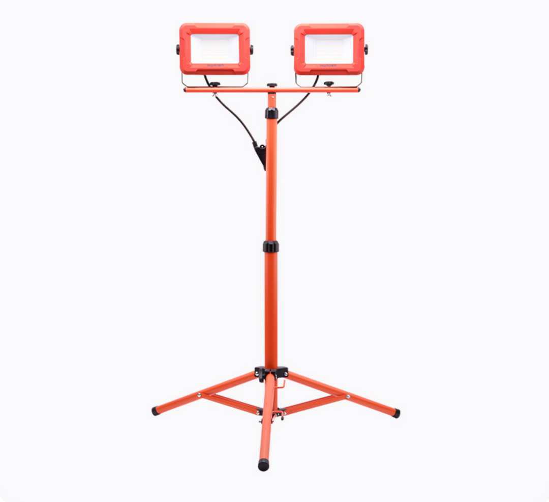 100W 2 Heads Tripod Stand Work Light 10,000LM - بروجكتور دوبل+عمود
