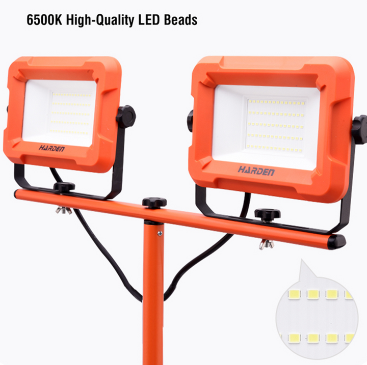 100W 2 Heads Tripod Stand Work Light 10,000LM - بروجكتور دوبل+عمود
