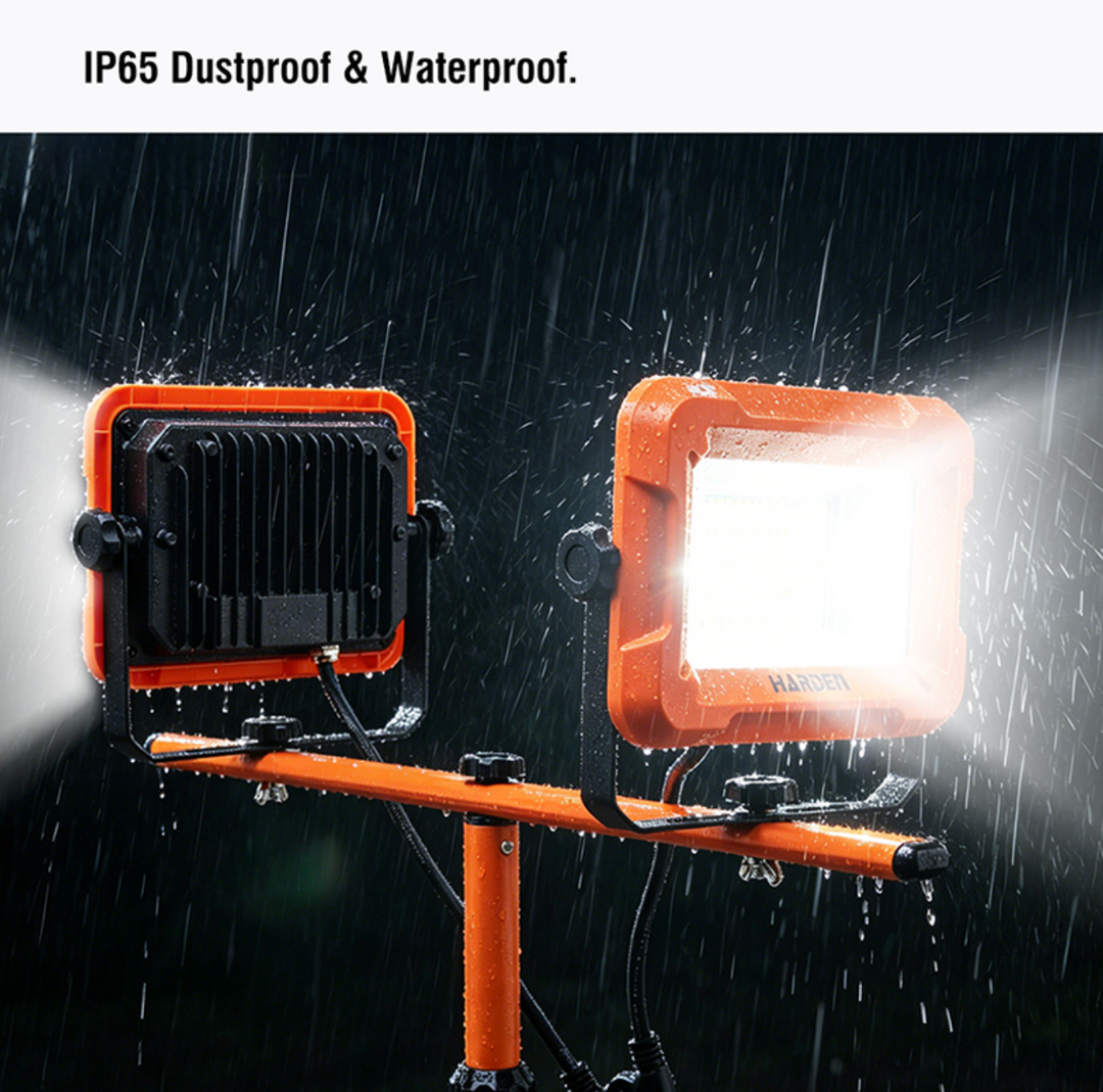 100W 2 Heads Tripod Stand Work Light 10,000LM - بروجكتور دوبل+عمود