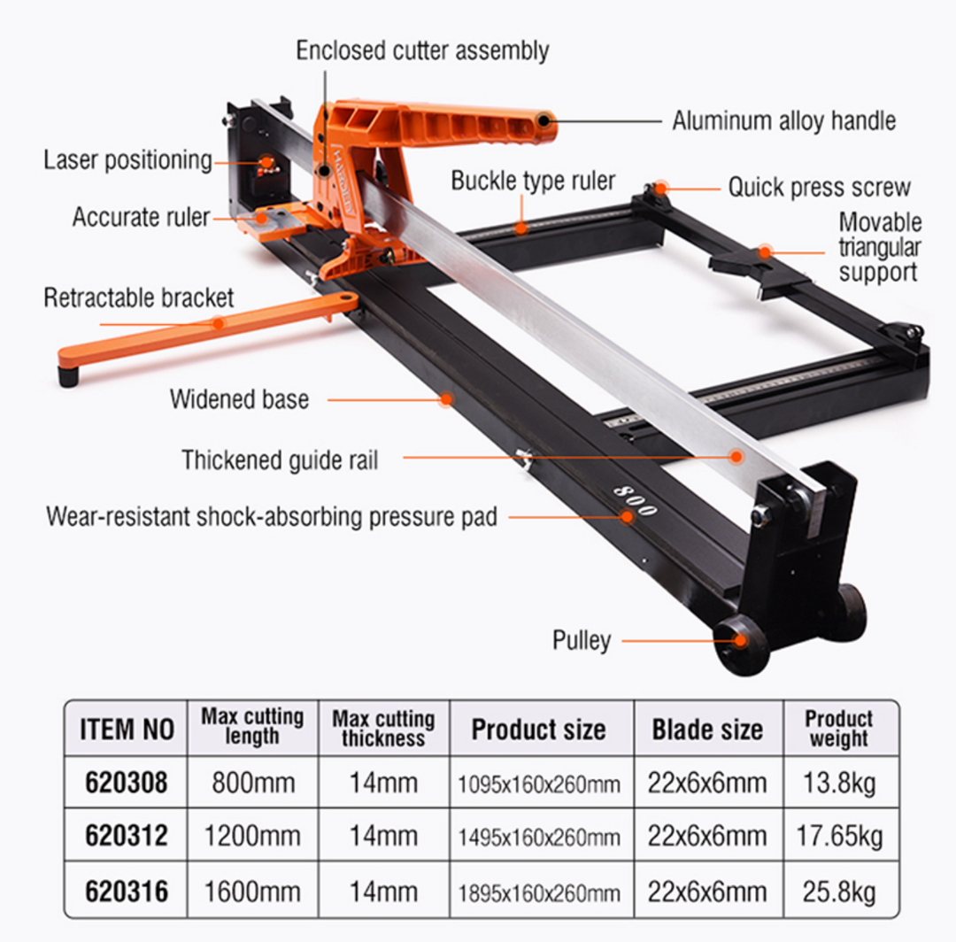 Professional Tile Cutter with Laser (160cm) - مقص بلاط مع ليزر