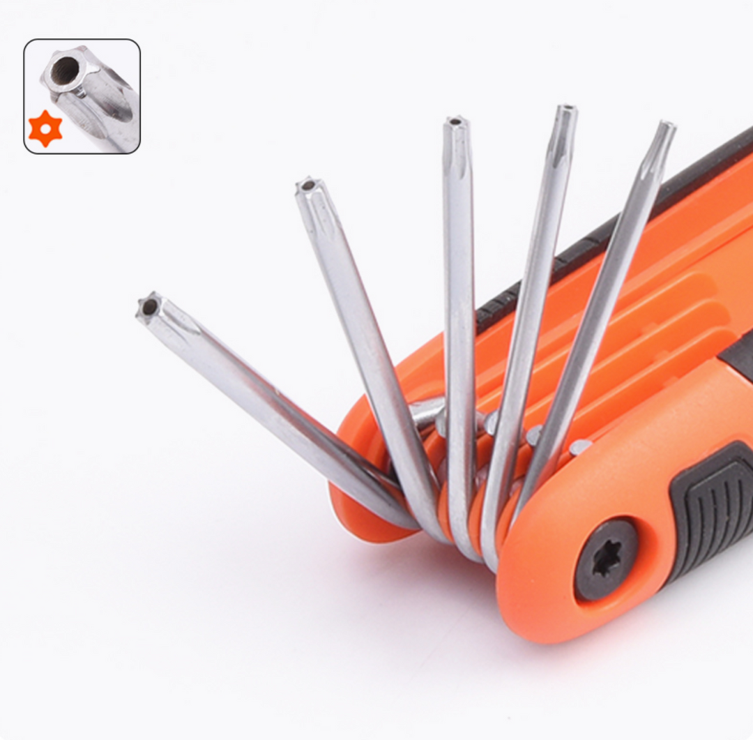 9Pcs Folding Torx Key Set - طقم منجم سكين