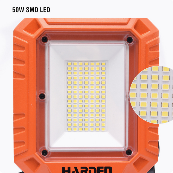 50W Rechargeable Clamp-On Work Light Projector 4,000LM - بروجكتور تشريج