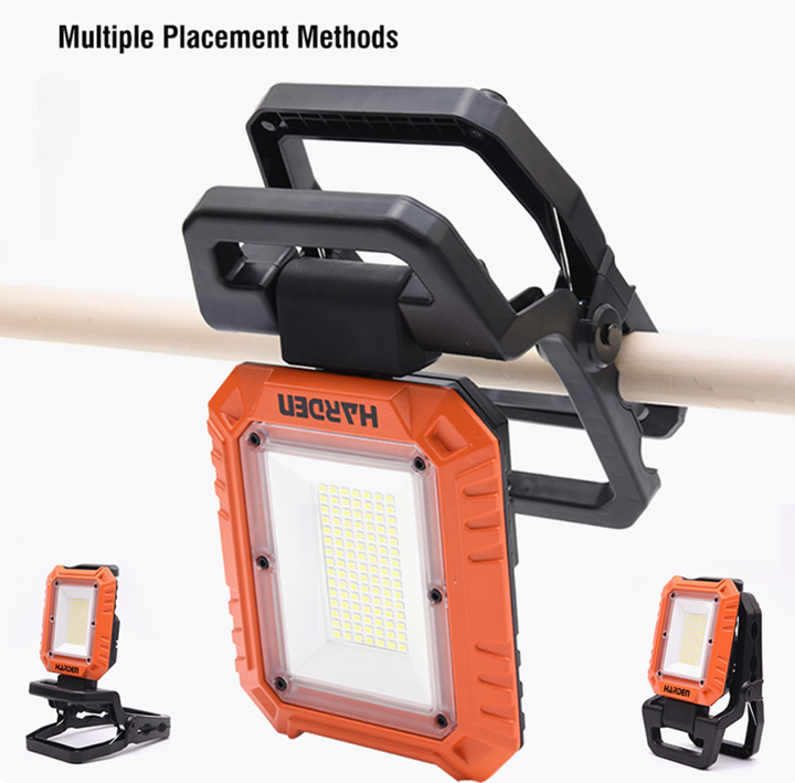 50W Rechargeable Clamp-On Work Light Projector 4,000LM - بروجكتور تشريج