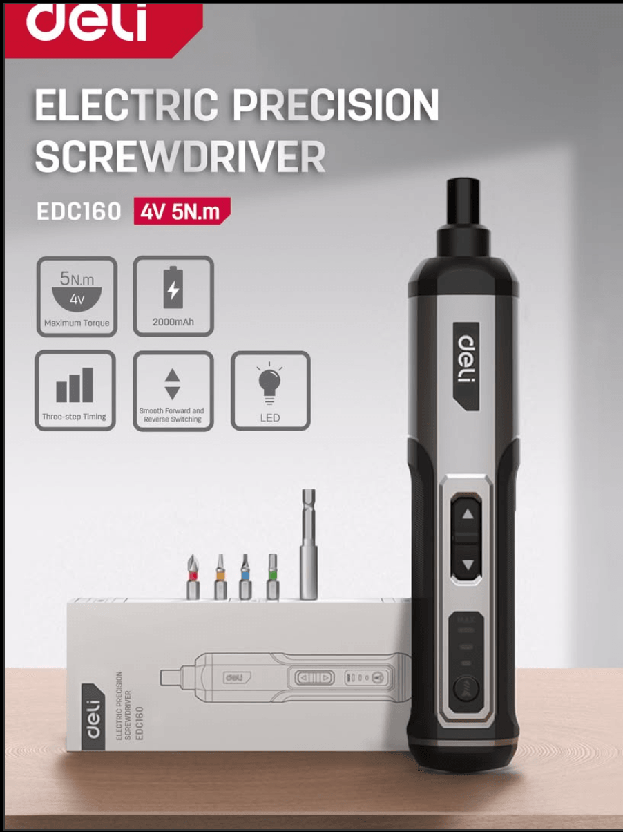 4V Lithium-ion Cordless Screwdriver - مفك براغي كهربائي دقيق