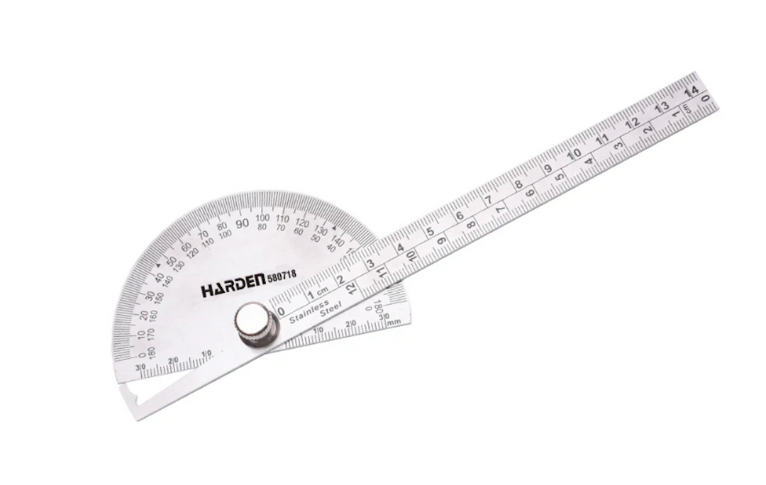 Bevel Protractor Angle Ruler 90x150mm - منقلة زوايا معدنية
