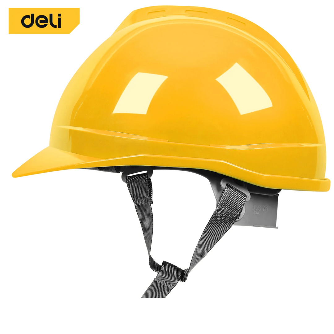 New PE Safety Helmet Yellow (Made in Spain) - طاسة حماية موقع ابيض