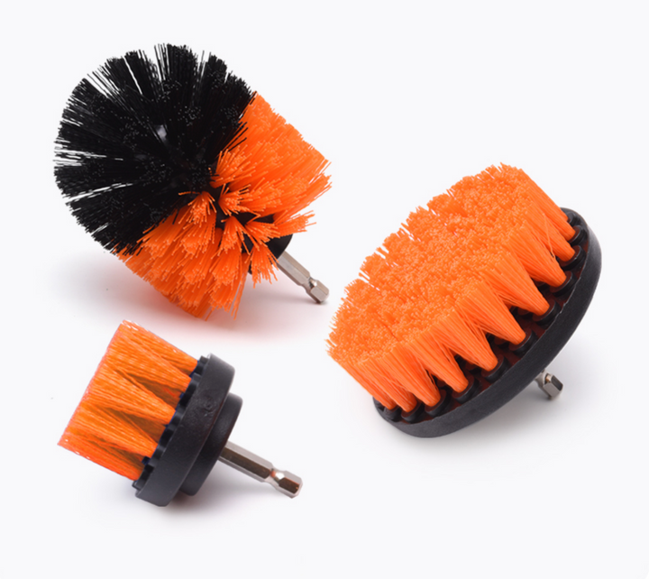 3Pcs Drill Bristle Brush Set 50/90/100mm - طقم فوشايه مقدح بلاستك