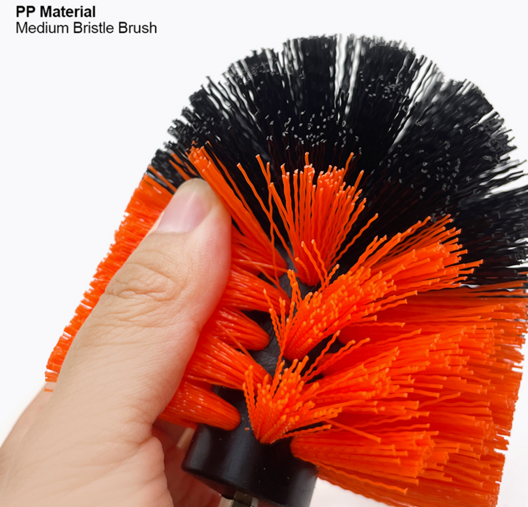 3Pcs Drill Bristle Brush Set 50/90/100mm - طقم فوشايه مقدح بلاستك