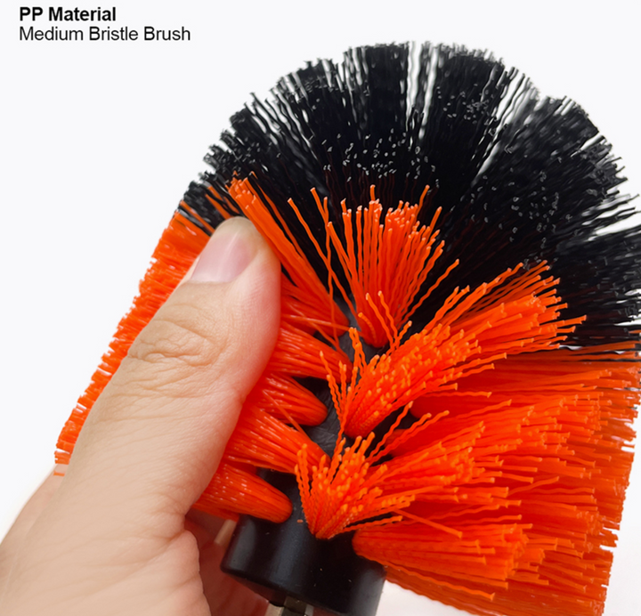 3Pcs Drill Bristle Brush Set 50/90/100mm - طقم فوشايه مقدح بلاستك