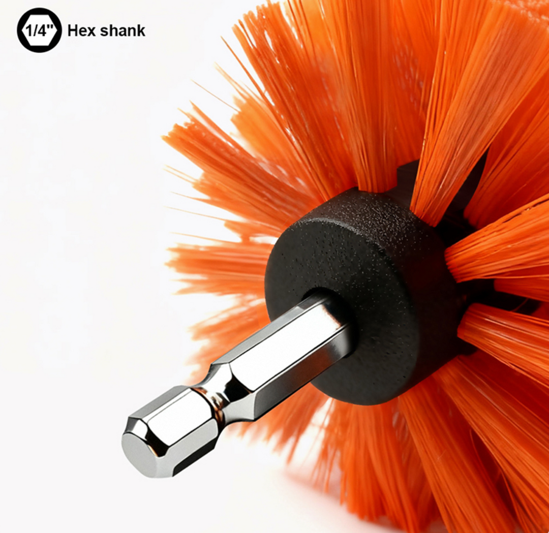 3Pcs Drill Bristle Brush Set 50/90/100mm - طقم فوشايه مقدح بلاستك