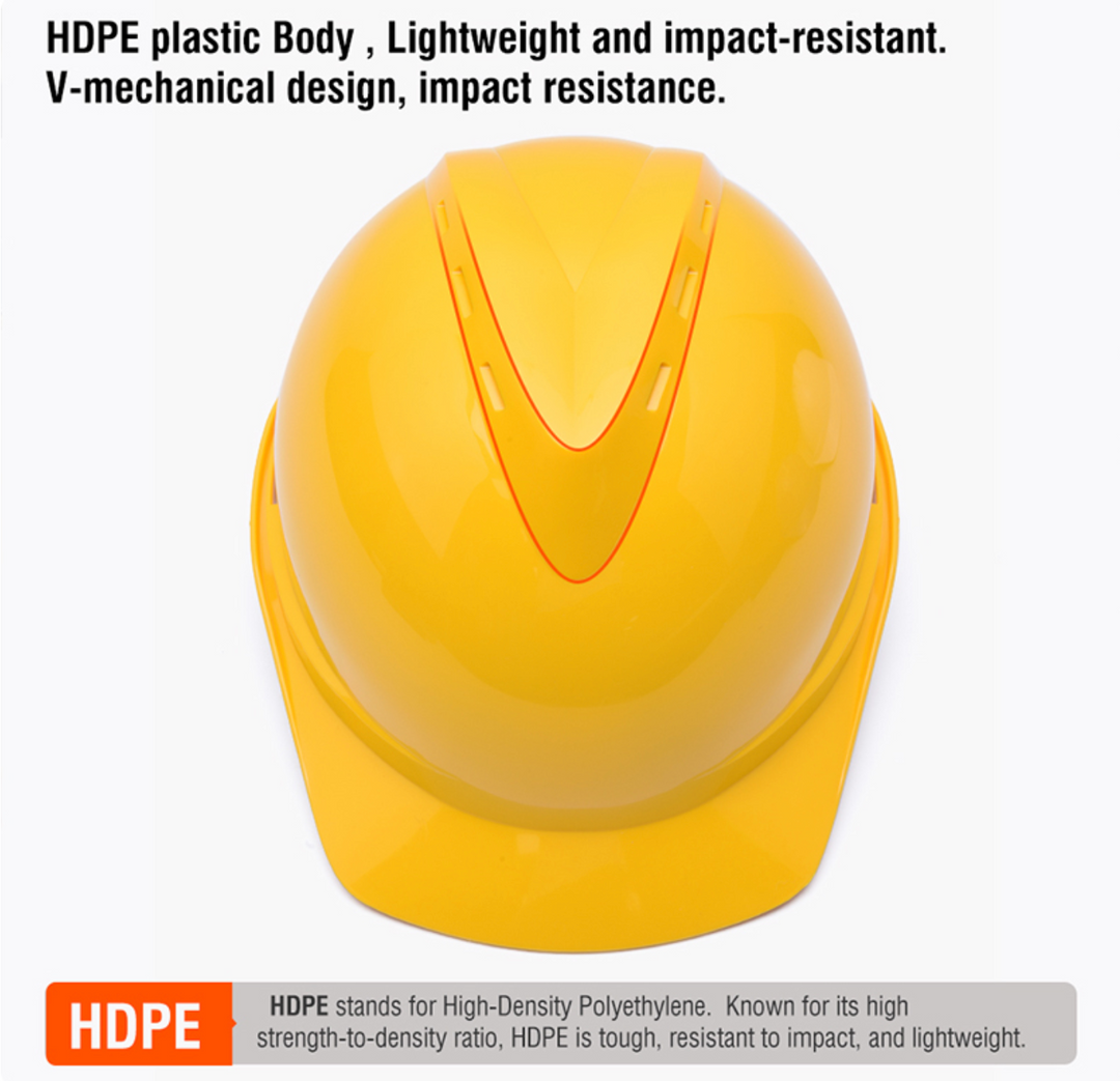 CE Safety Helmet Yellow (Made in Spain) - طاسة حماية موقع ابيض