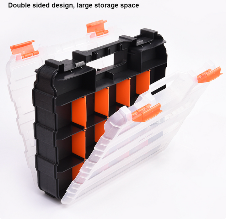 12.5" Heavy Duty Double-Sided Tool Box Organizer - صندوق تخزين أدوات