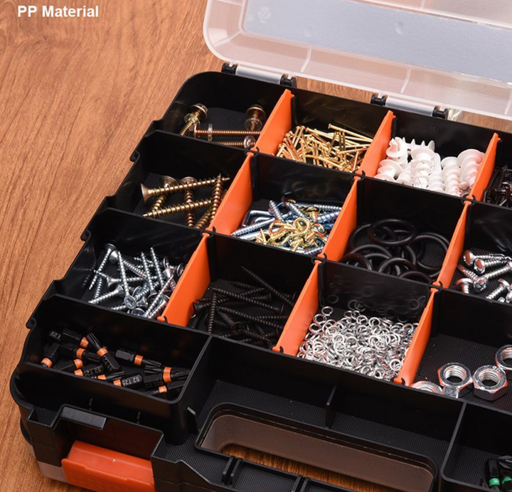 12.5" Heavy Duty Double-Sided Tool Box Organizer - صندوق تخزين أدوات