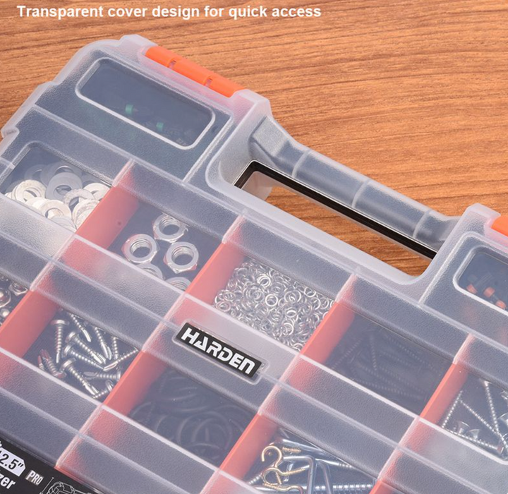 12.5" Heavy Duty Double-Sided Tool Box Organizer - صندوق تخزين أدوات