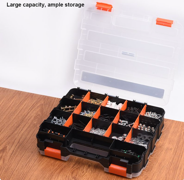 12.5" Heavy Duty Double-Sided Tool Box Organizer - صندوق تخزين أدوات