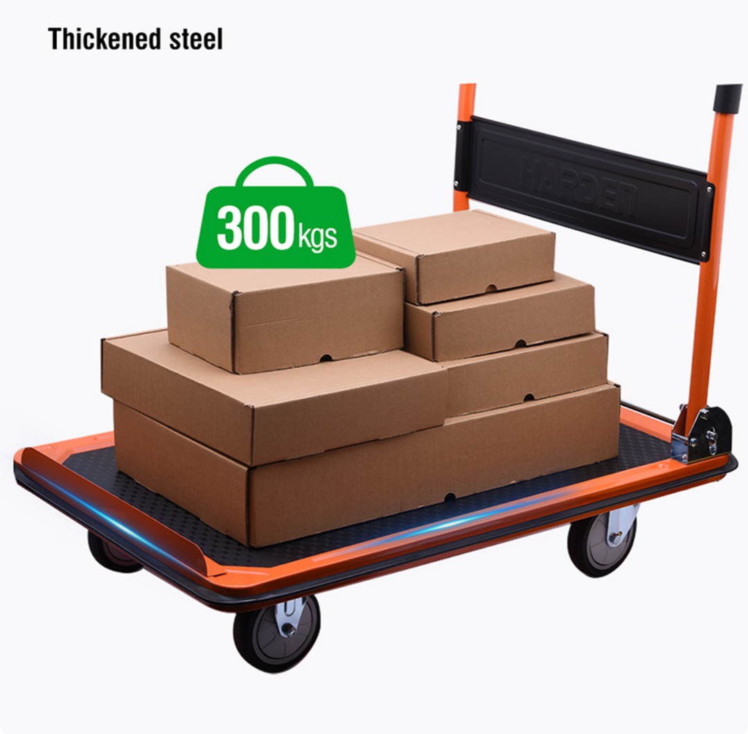 Foldable Platform Flat Trolley Cart 300KG (H:90 x L:87 x W:61cm) - عربة كراجة عدة