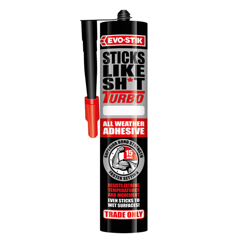 High Tack Silicone Turbo All Weather Adhesive - Black