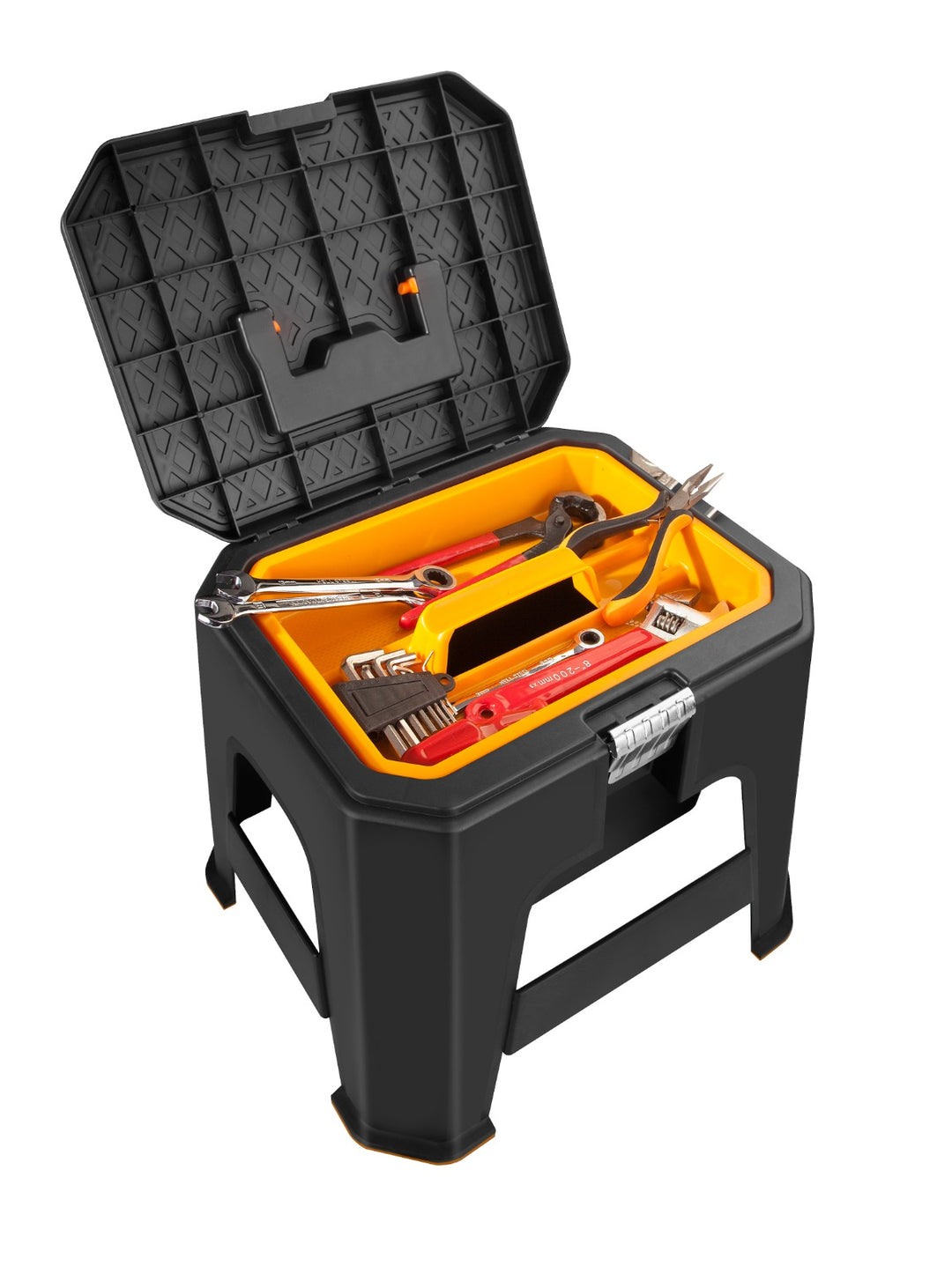 Step Stool with Tool Box Compartment - ةمع رم رصم سرص