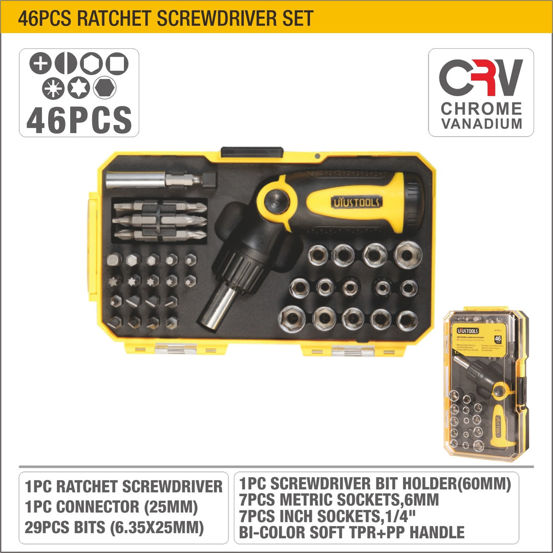 46Pcs Precision Screwdriver Set -  طقم مفكات نواعم