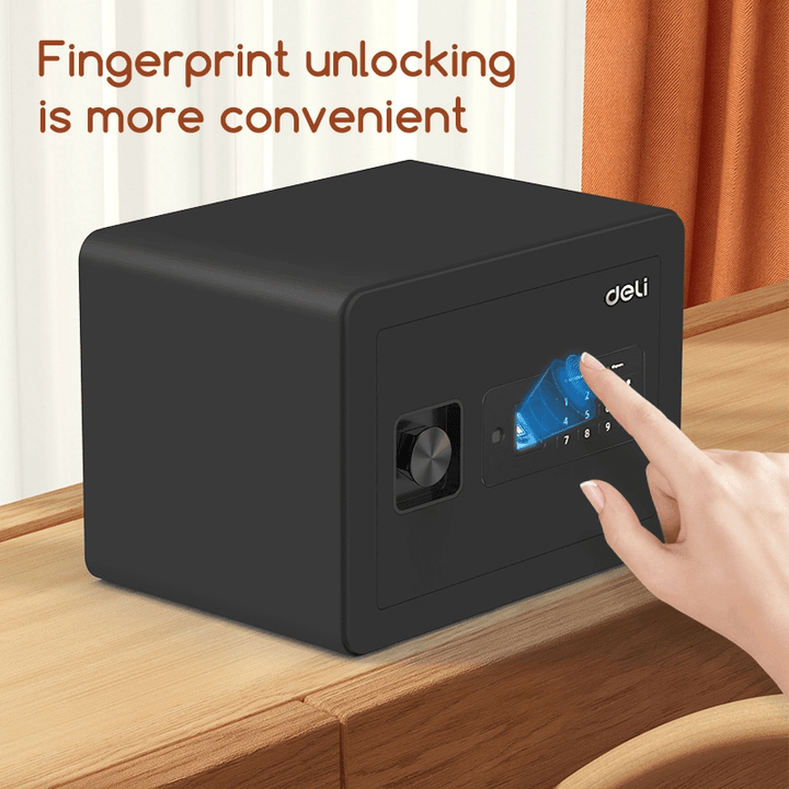 Fingerprint + Password Digital Safe (25x35x25cm) - خزنة رقمية وبصمة