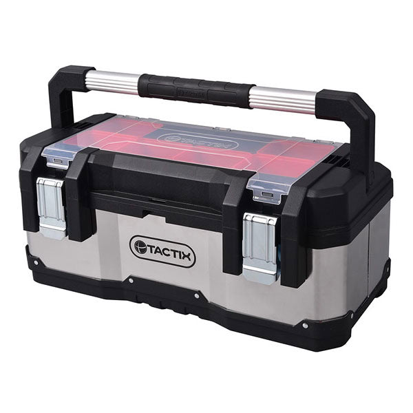23" Toolx Super Heavy Duty Stainless Steel & Plastic Tool Box