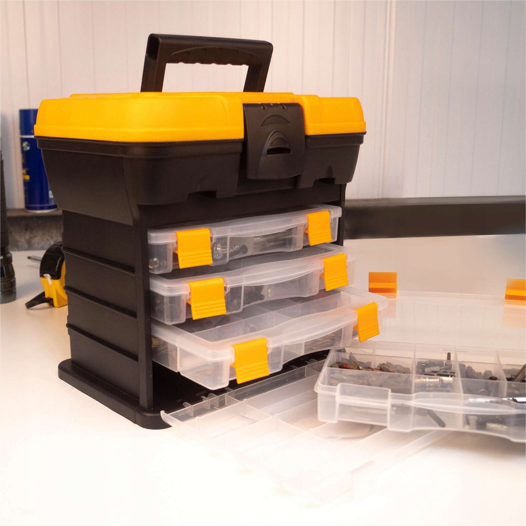 Parts and Tools Organizer with 4 Removable Drawers 27.5×18.2×28 cm - علبة تنظيم قطع