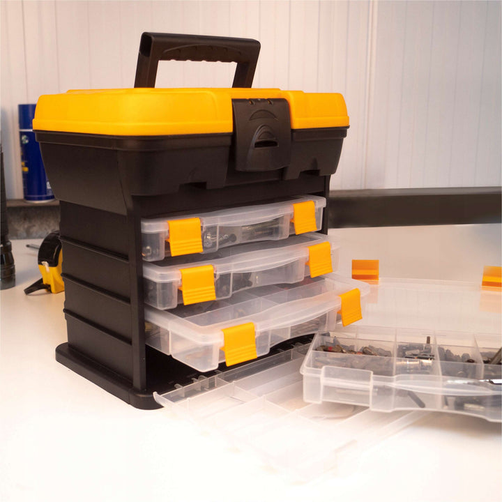 Parts and Tools Organizer with 4 Removable Drawers 27.5×18.2×28 cm - علبة تنظيم قطع
