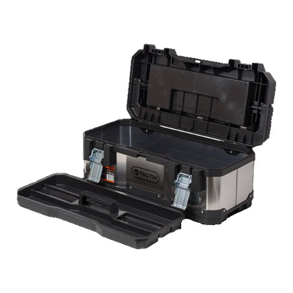 23" Toolx Super Heavy Duty Stainless Steel & Plastic Tool Box