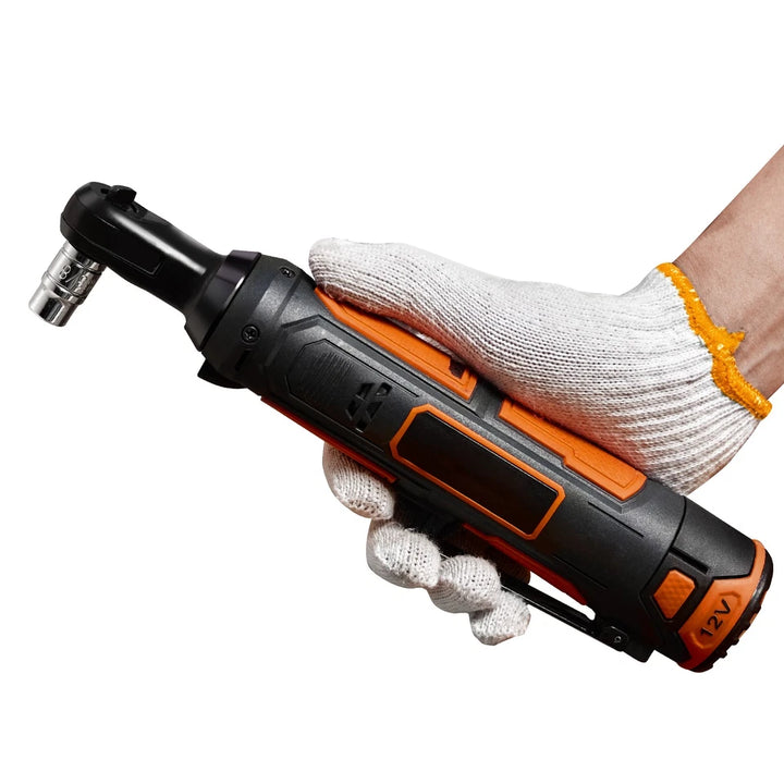 Cordless Brushless Electric Ratchet Wrench 3/8" 12V 2 Batteries - مفكّك ترابيش بطارية