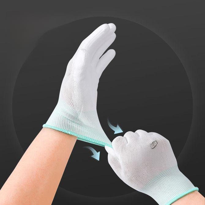 Polyester Pu Coating Gloves (12 Pairs) - قفازات بوليستر بطبقة PU