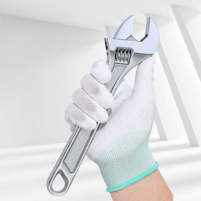 Polyester Pu Coating Gloves (12 Pairs) - قفازات بوليستر بطبقة PU